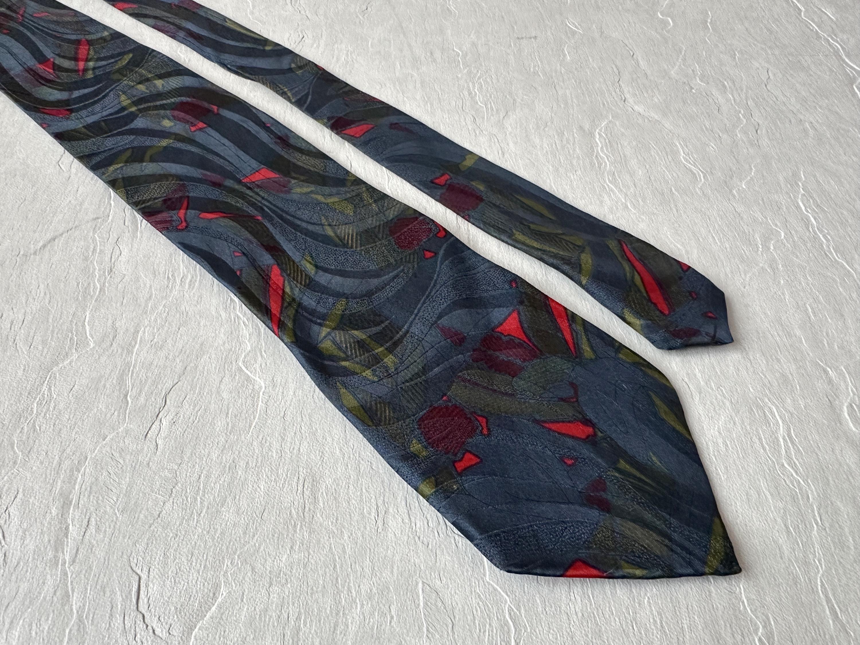 Cravate Vintage Alessandro Paris 100% Soie - Occasion Bon état, Multicolore, Taille Unique