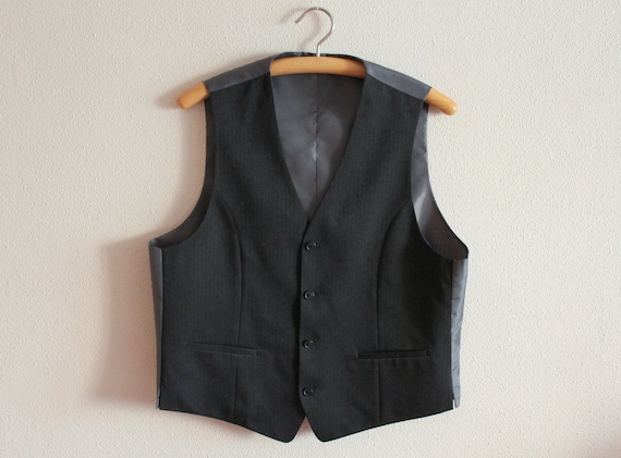 Mens Vest Grey Vest Gray Men's Vest Grey Gentlemen