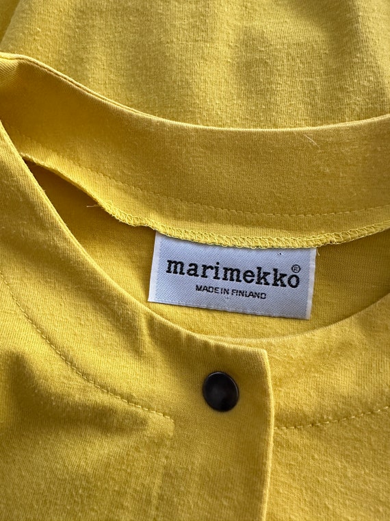 MARIMEKKO カーディガン マスタードイエロー コットンジャケット