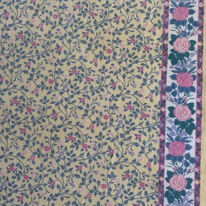 Vintage Norwegian Fabric “Rosabell” by Sandvika Veveri 100% Cotton Floral Print, Designed by Unn Birgit Scandinavian Textile