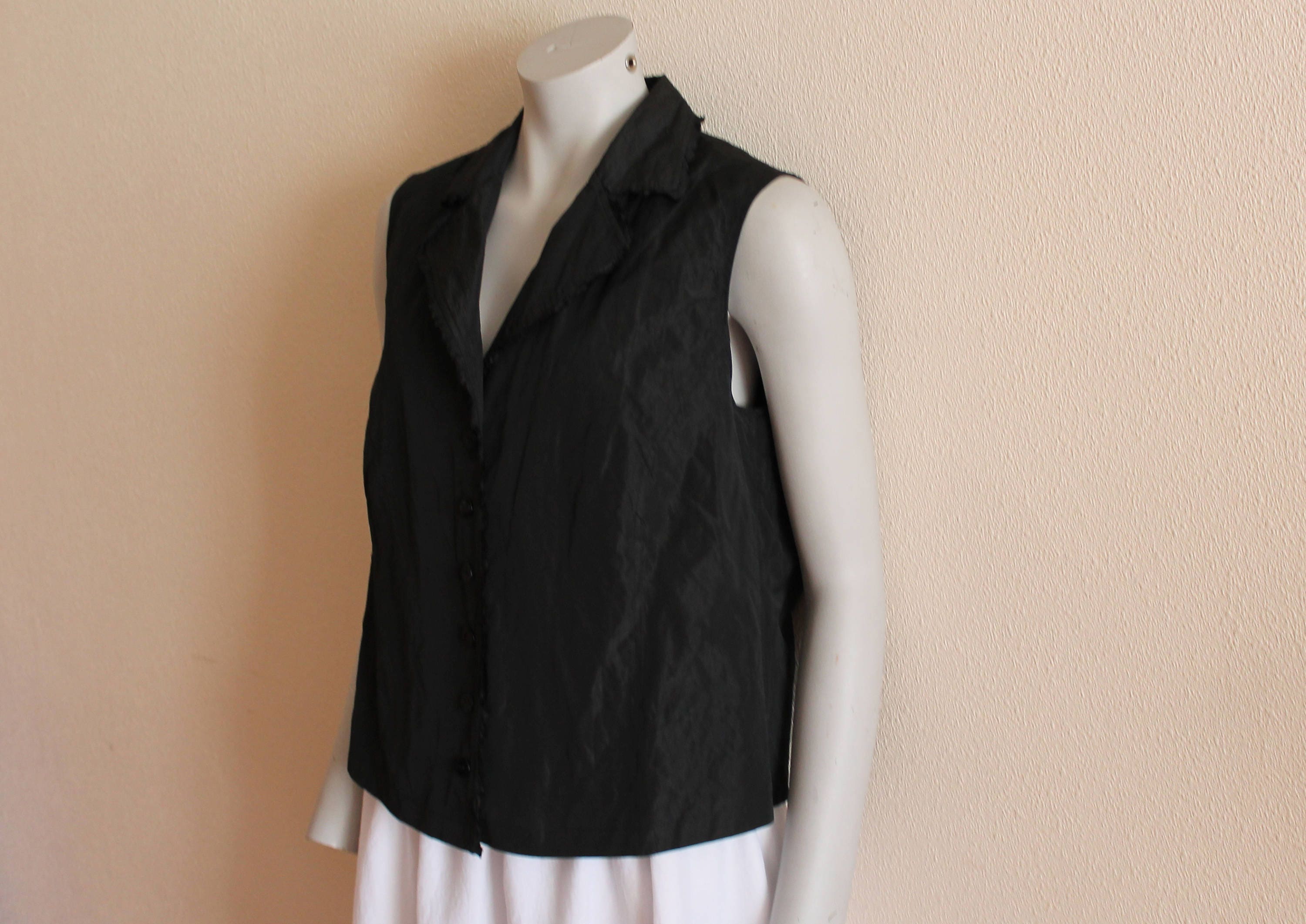 Women's Vest Black Vest Black Women Vest Womens Steampunk Etsy