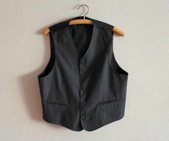 Mens Vest Grey Vest Gray Men's Vest Grey Gentlemen