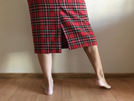 Plaid Skirts Tartan Plaid Skirts Maxi Skirts Long… - image 6