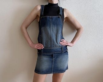 Women Overalls Dress Denim Dress Bib Dress Vintage Dress Casual Dress  Summer Dress Sleeveless Oversized Dress Summer Dress Gift for Her - Etsy