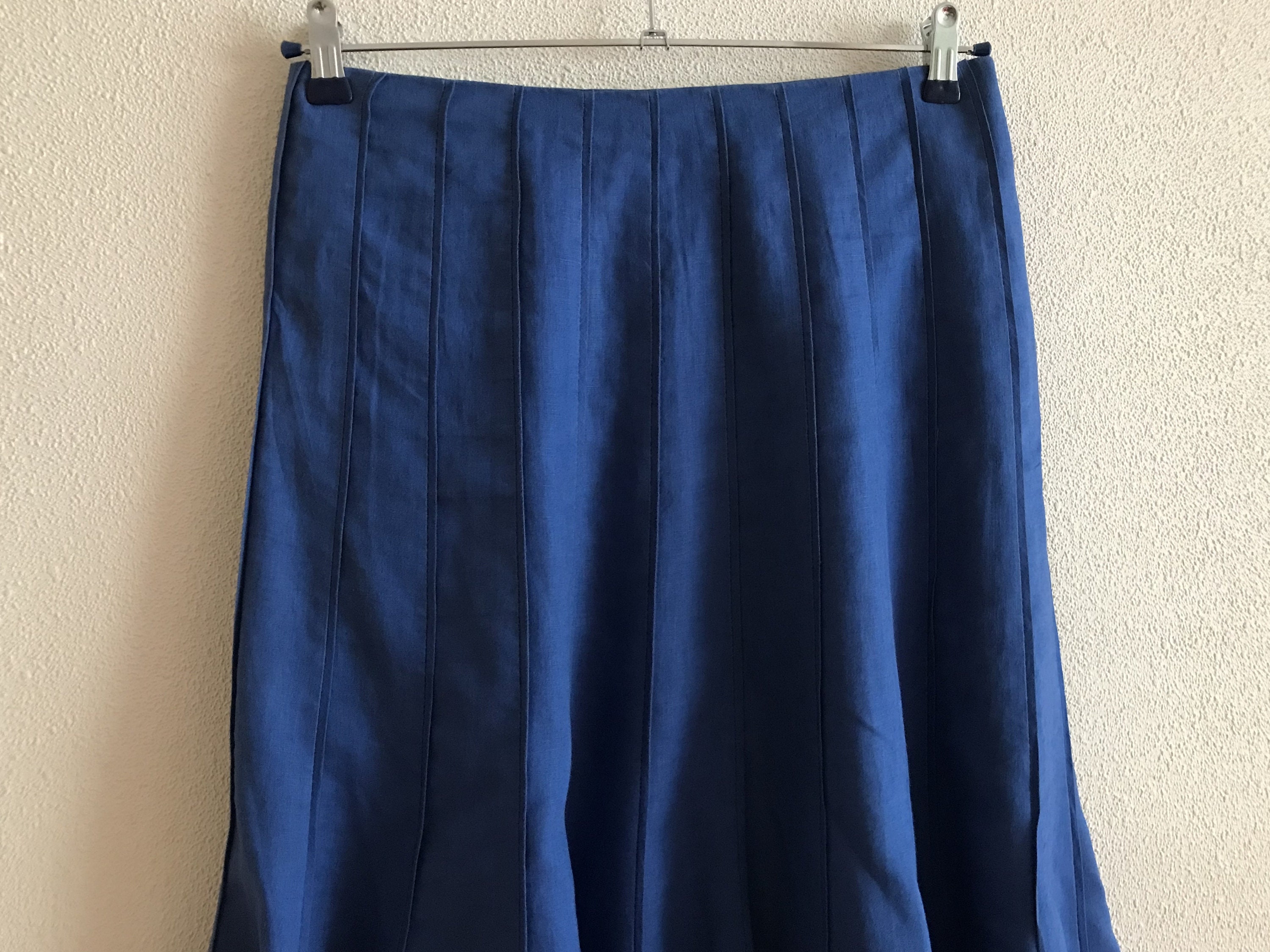 Vintage Women's Skirt Summer Skirt Blue Midi Skirt - Etsy