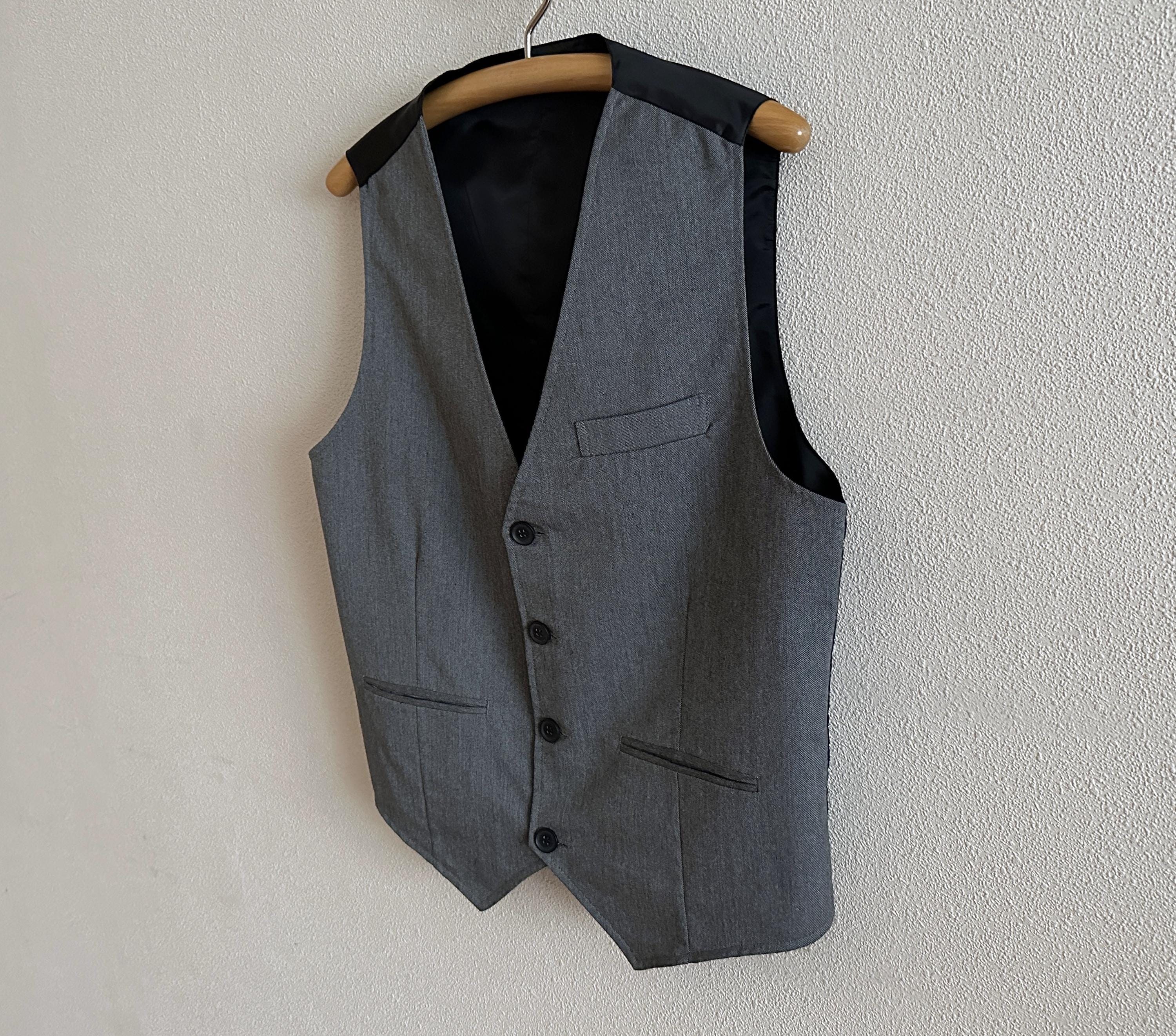 grey dress vest mens Michael Kors Men's Classic-Fit Stretch Wool Suit Vest