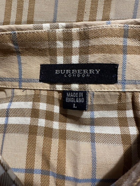 BURBERRY Nova Check Shirt Plaid Women Blouse Beige Plaid Blouse Plaid Women s Shirt 3 4 Sleeve Cotton Shirt Etsy