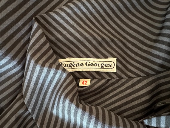 Eugene Georges Vintage Blouse Gray Women Blouse B… - image 10