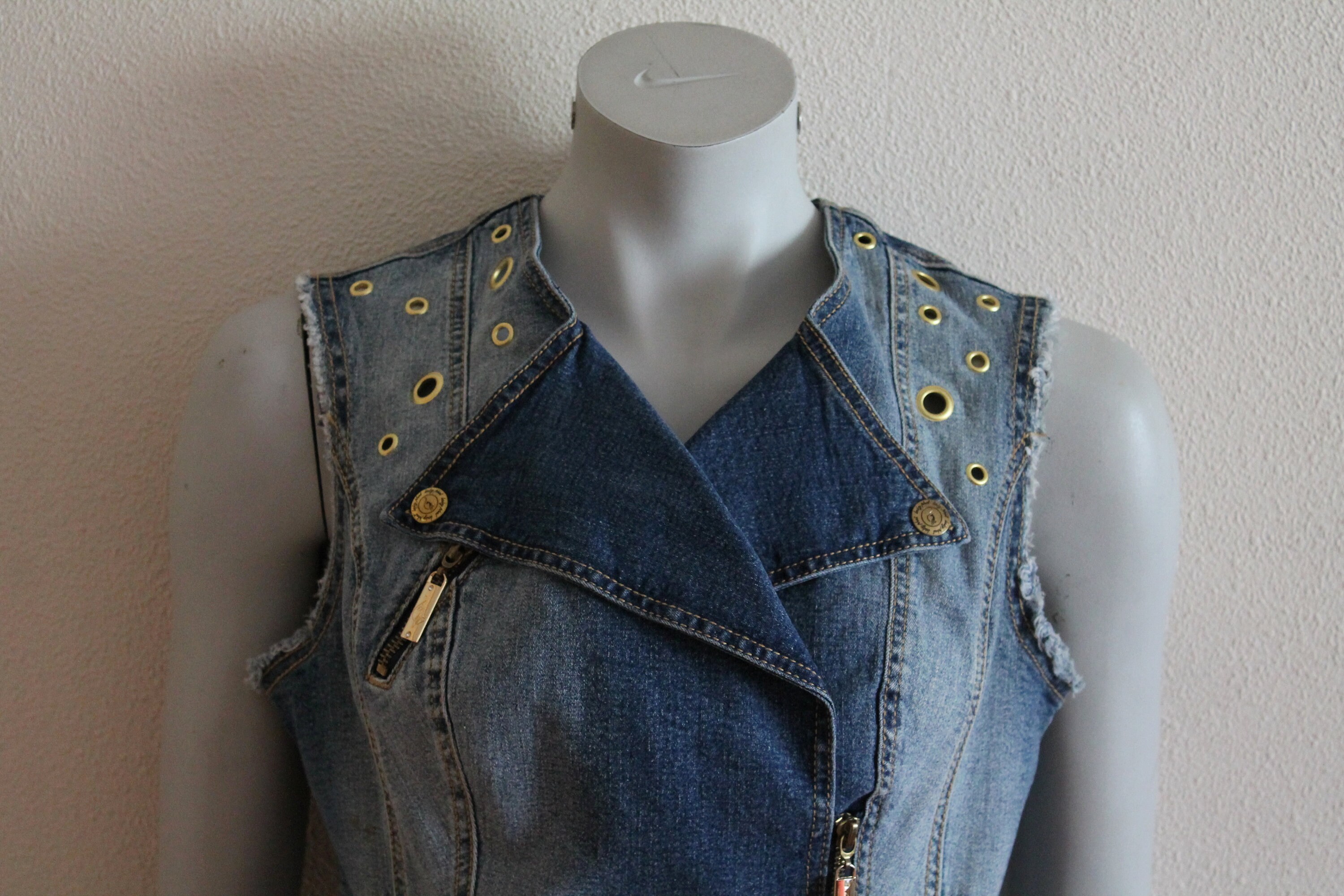 pois Tweed vest 【blue】【完売品】 Tweed Cropped Vest