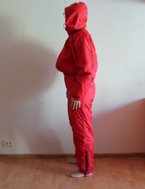 Red Ski Suit Red Overall Sportful Vintage Jumpsuit Re… - Gem