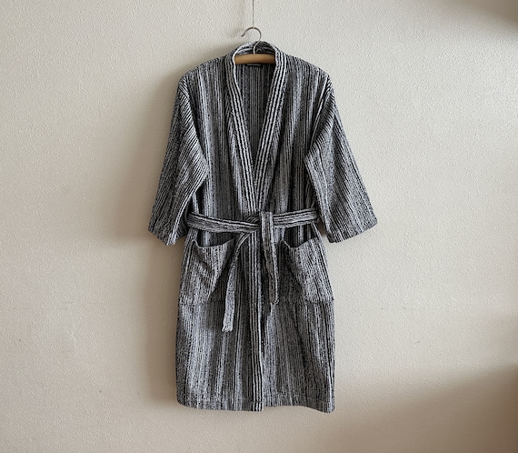 Marimekko Bath Robe Vintage Dressing Gown Terry W… - image 7