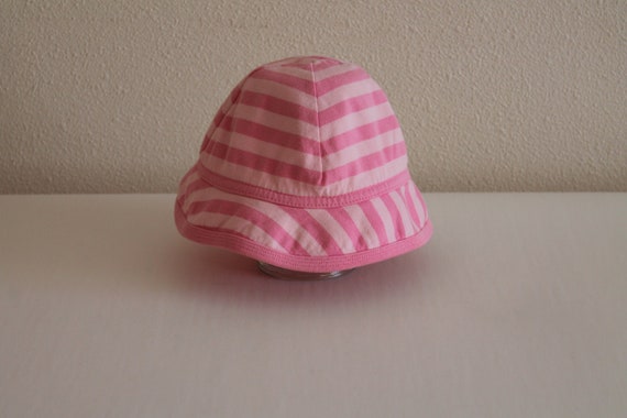 Marimekko Hat Baby Cap Pink Striped Hat Newborn B… - image 3