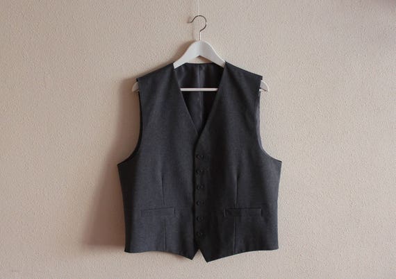 Mens Vest Grey Vest Gray Men's Vest Grey Gentlemen