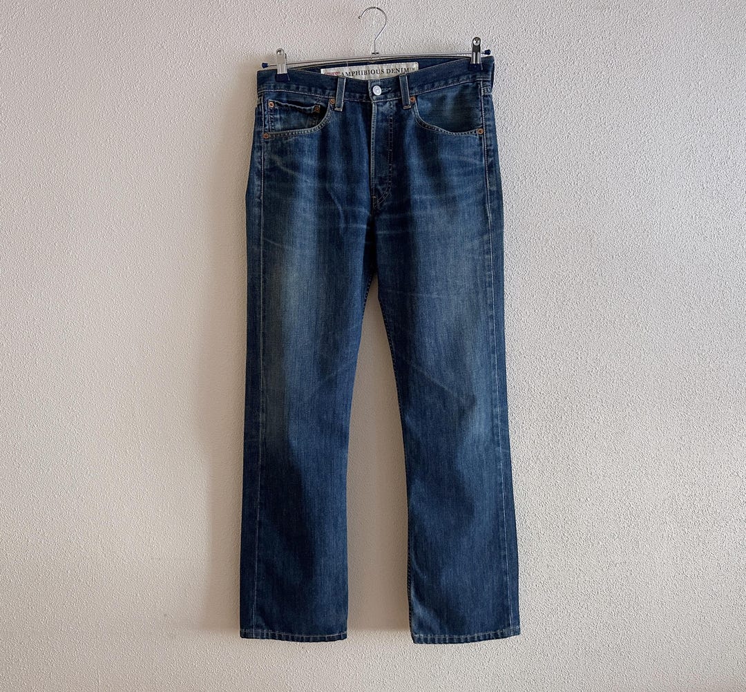パンツ Levis 501Used Denim Made in USA W31 L33 Vintage 2000s Levis 501 Distressed Jeans Blue Size W31 L33