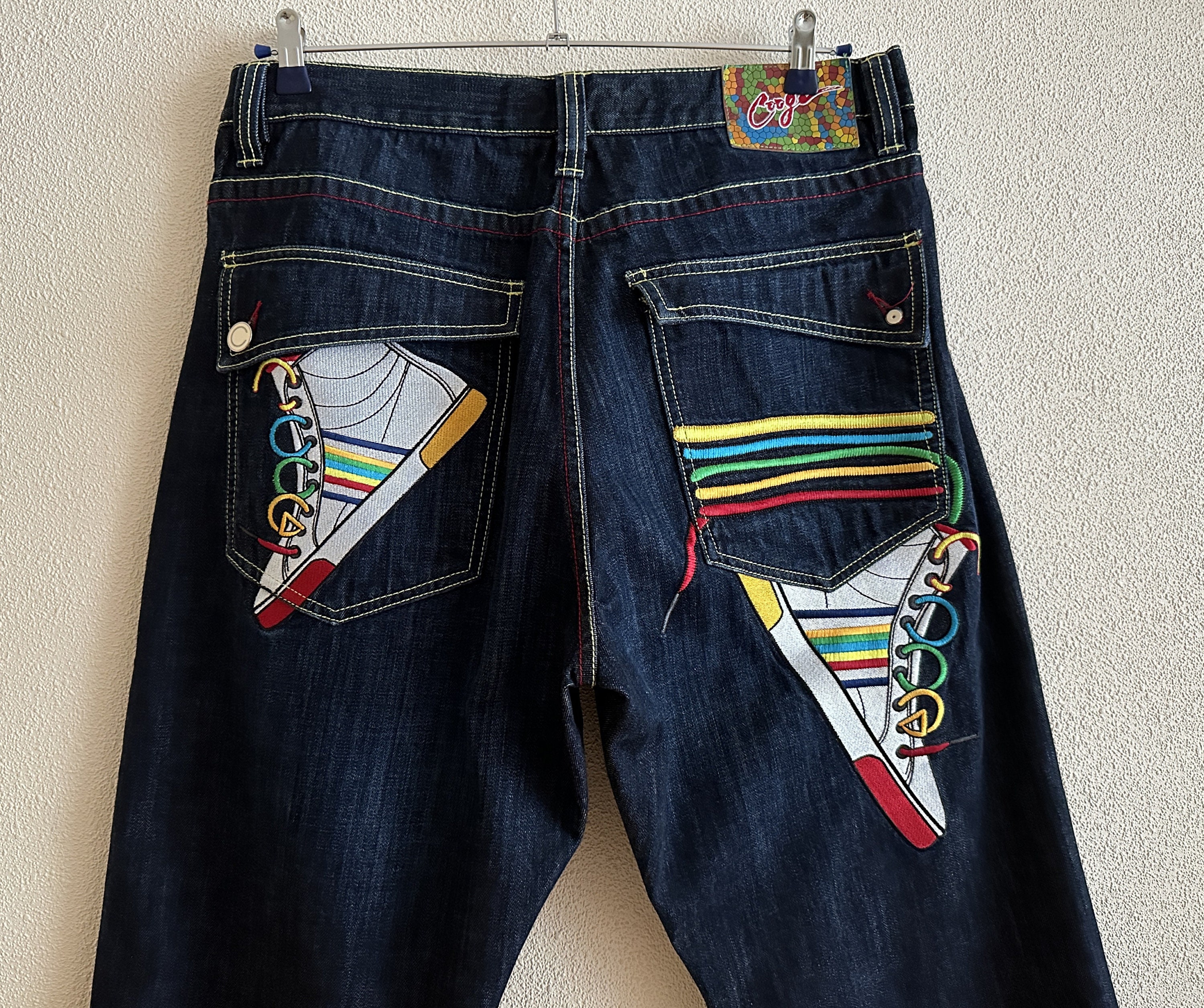 Coogi Embroidered Denim Pants Coogi Jeans Dark Blue Jeans - Etsy Sweden