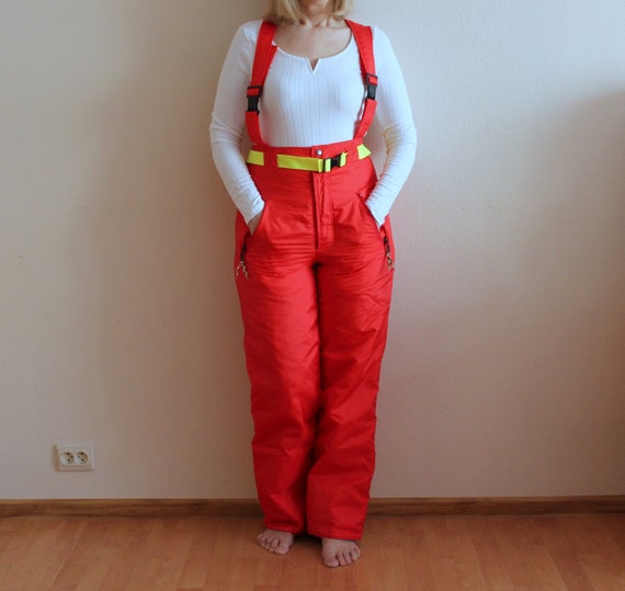 Red hotsell overall pants