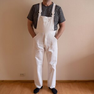 Mono vaquero Vintage para hombre, pantalones de trabajo Cargo, peto  holgado, pantalones de punto de contraste