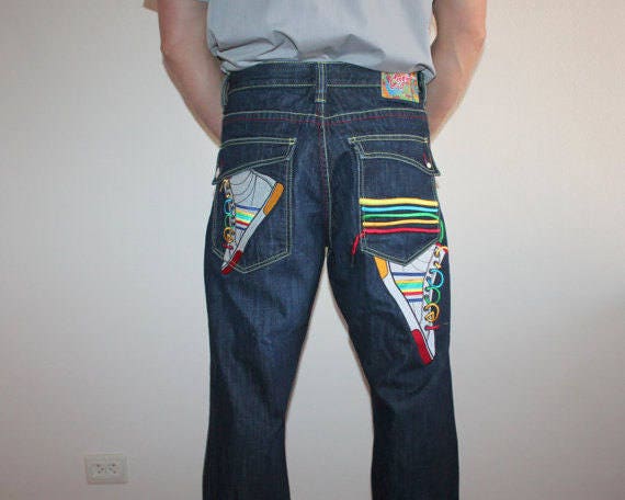 Coogi Denim Pants High Waist Coogi 