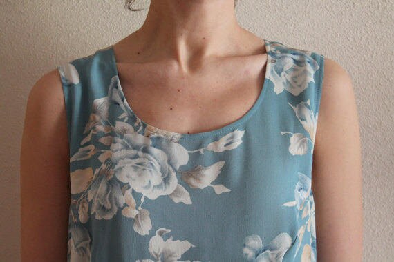 Floral Summer Dress Sleeveless Dress Knee Length … - image 5