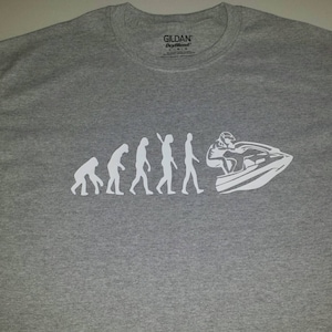 Stand up jet ski evolution tshirt brand new