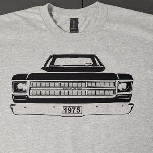 1975-1976 gmc pickup truck  mens tshirt chevrolet sm-5xl