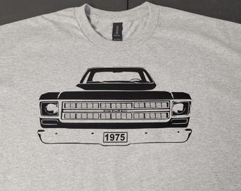 1975-1976 gmc pickup truck  mens tshirt chevrolet sm-5xl