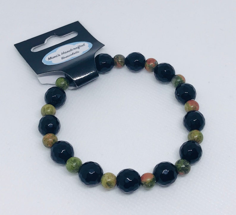 Stone Beads Multi color earth tones 6 count Women/'s Bracelet BRACELET GIFT BUNDLE Individually Wrapped