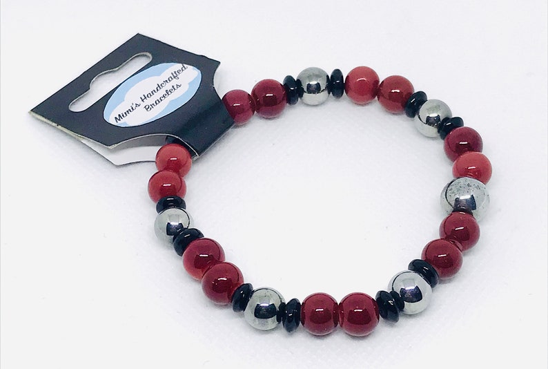Stone Beads Multi color earth tones 6 count Women/'s Bracelet BRACELET GIFT BUNDLE Individually Wrapped