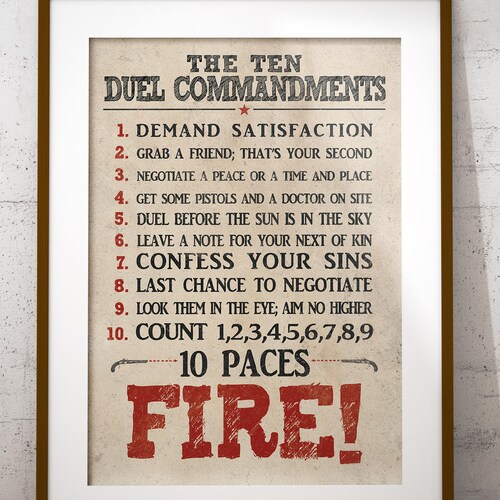 10 duel commandment