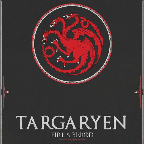 Game Of Thrones House Banners Single Or Set Of 3 Etsy