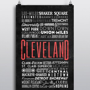 Cleveland Viertel Poster - 11x17
