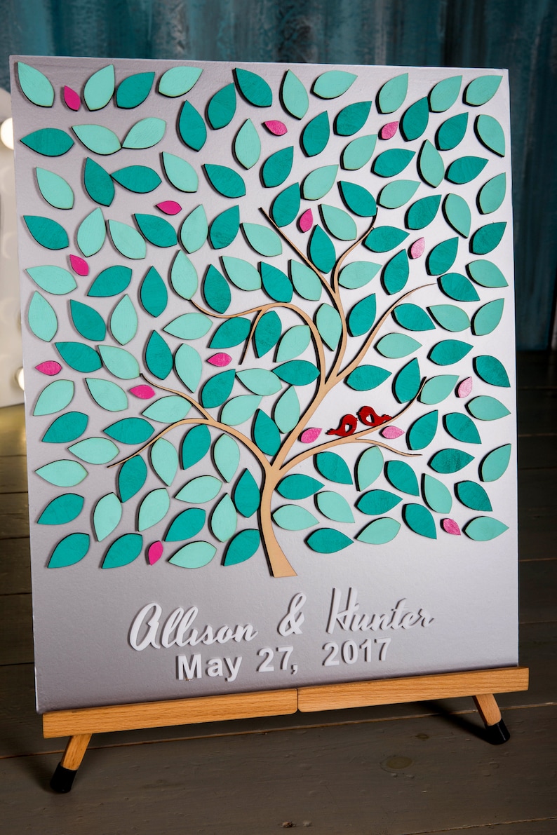 Tree guest book Wedding guest book alternative guest book rustic wedding guestbook guest book custom wedding Guest book Tree of life