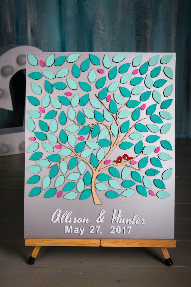 Tree guest book Wedding guest book alternative guest book rustic wedding guestbook guest book custom wedding Guest book Tree of life
