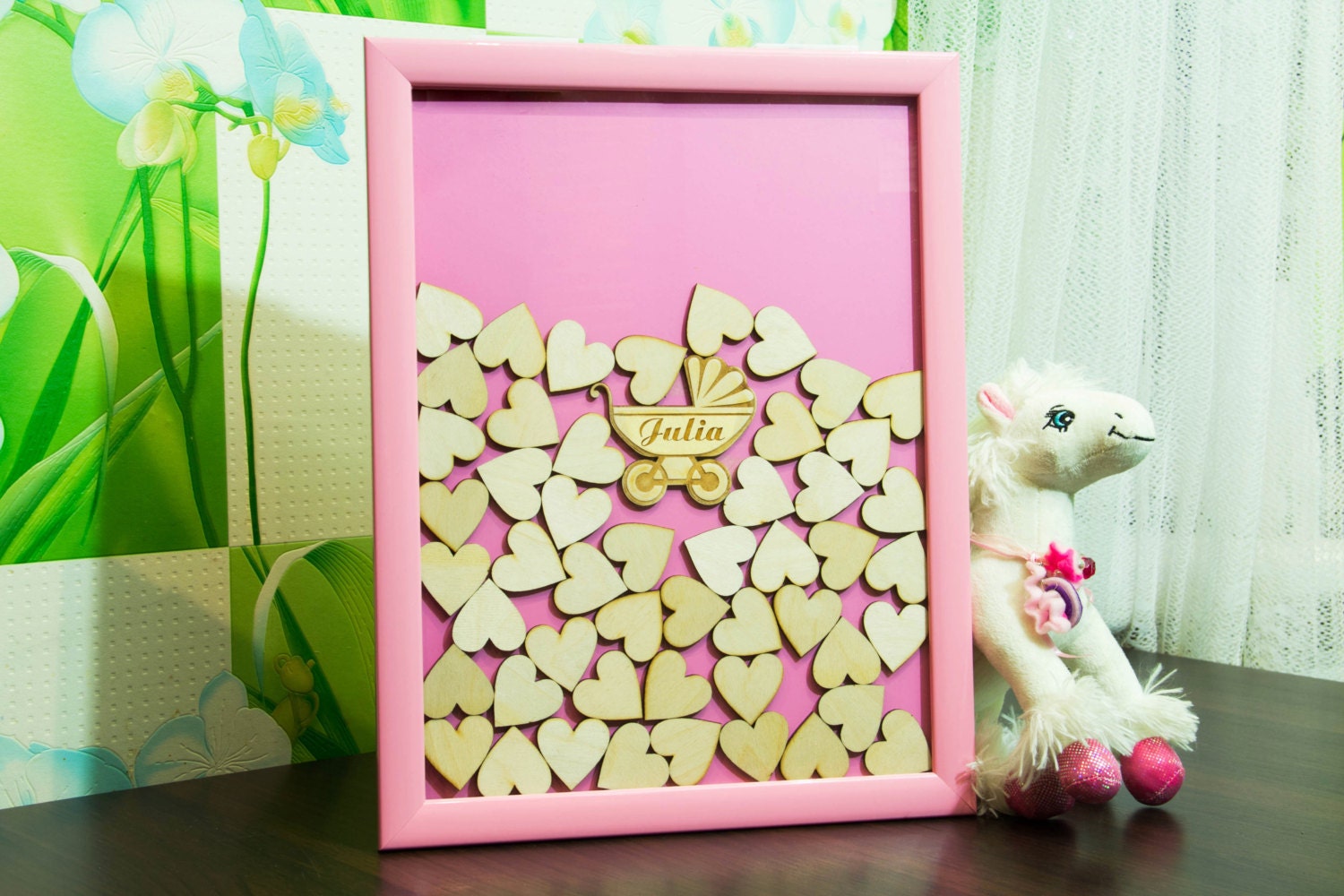 Baby Shower Guest Book Alternative Unique Guestbook Baby Girl Etsy