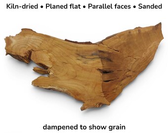 Cherry Wood Slab, Thin Live Edge Wood Slice, Rustic Craft Wood, Natural Epoxy Crafting Material, Small Woodworking Project #031
