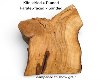 Natural Live Edge Wild Cherry Wood Slab Unfinished Raw Timber Board For Custom Woodworking #016