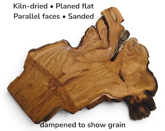 Wild Cherry Wood Slab, Live Edge Craft Wood, Natural Raw Wood Slice, Epoxy Resin Art Piece #030