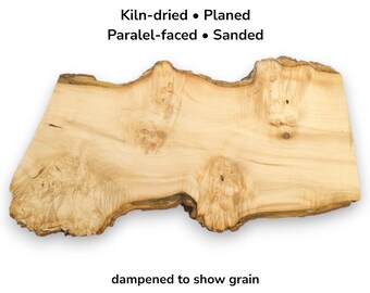 Live Edge Maple Burl Wood Slab Natural Figured Timber For Woodworking Crafting Blank Piece #004