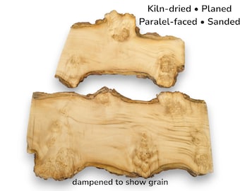 Premium Live Edge Maple Burl Wood Slabs For Resin Art And Crafting Blank Supplies #005