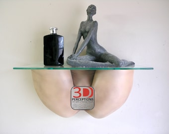 Vagina Shelf III - Female Butt Shelf Vagina Lifecast Erotic Art Sculpture