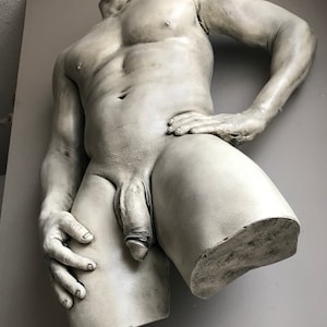 Crixus Nude Male Erotic Lifecast Sculpture Penis Wall Art image 6