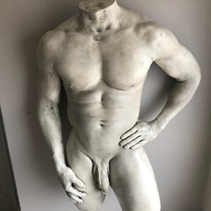 Crixus Nude Male Erotic Lifecast Sculpture Penis Wall Art image 4