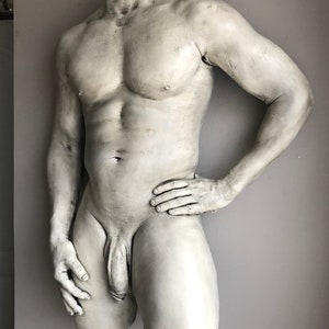 Crixus Nude Male Erotic Lifecast Sculpture Penis Wall Art image 3