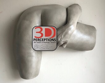 Delicate Persuasion - Nude Female Erotic Sculpture Lifecast Wall Art Spread Vagina
