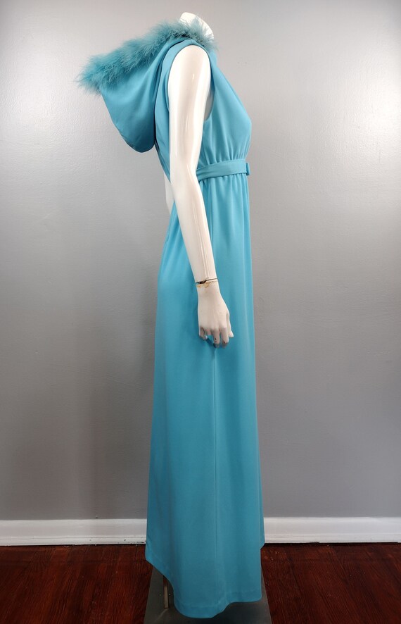 Vintage Maxi Dress 1970s Maxi Dress with Matching… - image 2