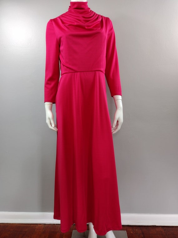 Vintage Dress 1970s Qiana Nylon Dress by "Lilli Di