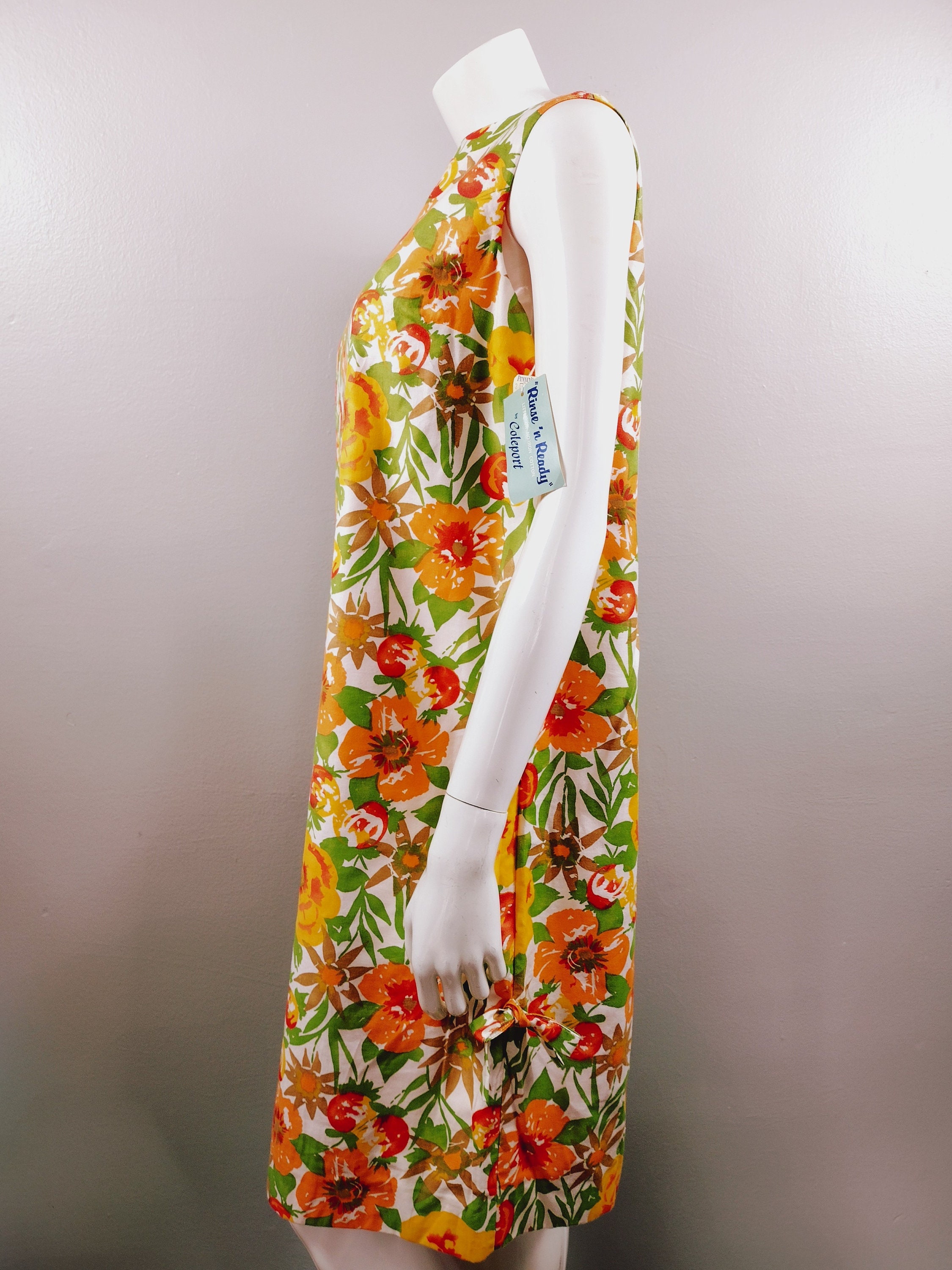 Vintage Shift Dress 1960s Summer Dress DEADSTOCK With Tags