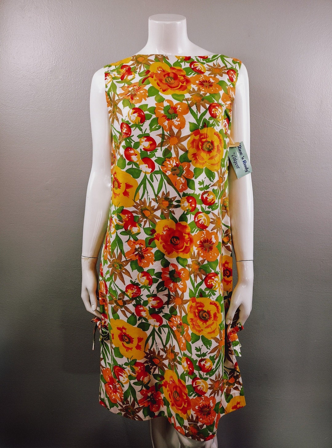 Vintage Shift Dress 1960s Summer Dress DEADSTOCK With Tags