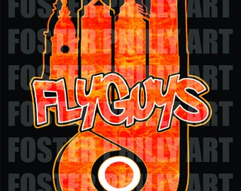Philadelphia sports art - FLYGUYS custom print