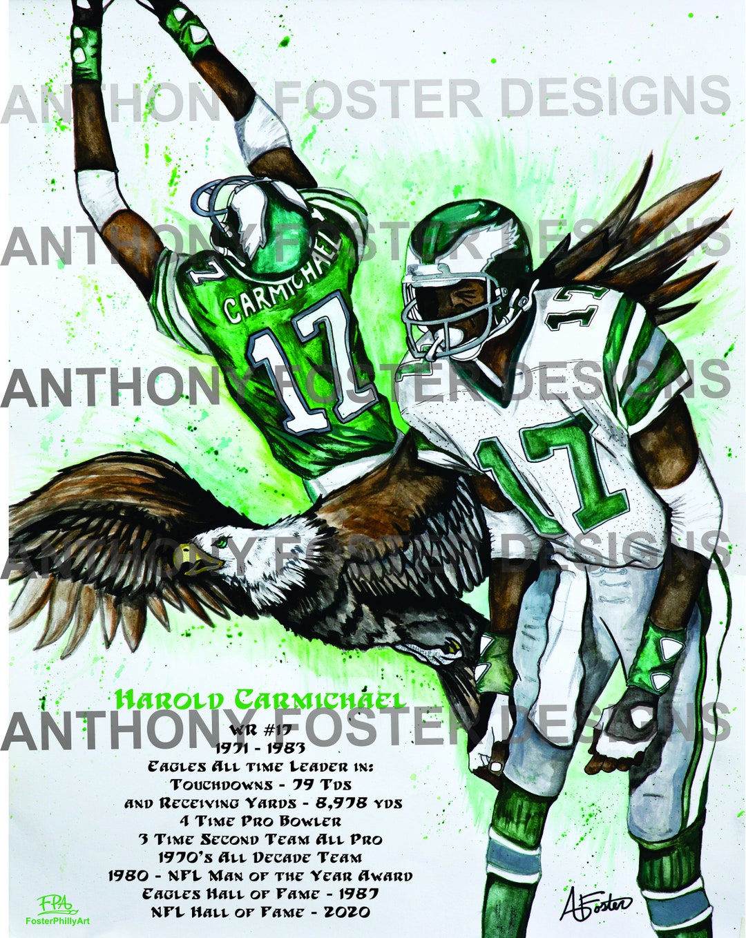 Philadelphia Sports Art Philadelphia Eagles HAROLD Etsy